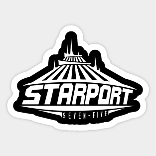 Space Mountain Starport Seven-Five Sticker